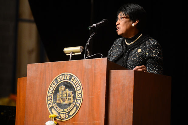 President Mary Sias says Kentucky State will cut back, but move forward